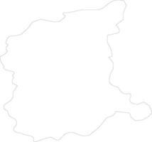 Lubusz Poland outline map vector