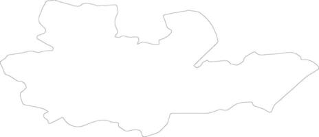 Madona Latvia outline map vector