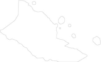 Madang Papua New Guinea outline map vector