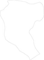 Manatuto East Timor outline map vector