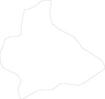 Manufahi East Timor outline map vector