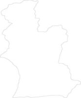 Manawatu-Wanganui New Zealand outline map vector