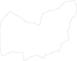 Manzini Swaziland outline map vector