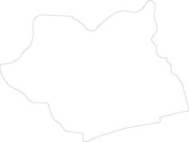 Maritime Togo outline map vector