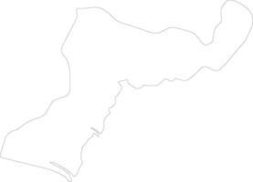 Margibi Liberia outline map vector