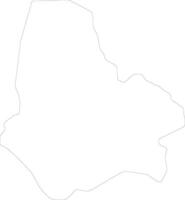 Maradi Niger outline map vector