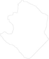 Masvingo Zimbabwe outline map vector