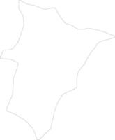 Mbale Uganda outline map vector