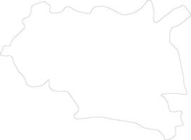 Maseru Lesotho outline map vector