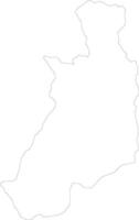 Menabe Madagascar outline map vector