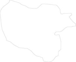 Mavrovo and Rostusa Macedonia outline map vector