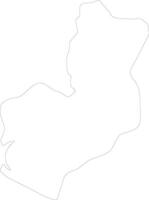 Montserrado Liberia outline map vector
