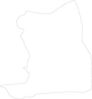 Mityana Uganda outline map vector