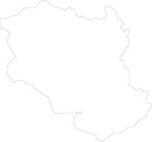 Monagas Venezuela outline map vector