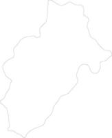Moquegua Peru outline map vector