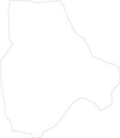 Mizdah Libya outline map vector