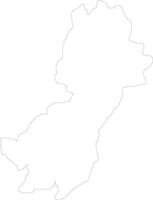 Morogoro United Republic of Tanzania outline map vector