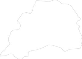 Mubende Uganda outline map vector