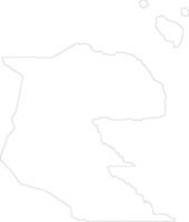 Morobe Papua New Guinea outline map vector