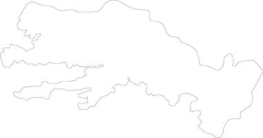 Mugla Turkey outline map vector