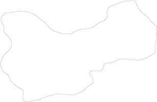 Mus Turkey outline map vector