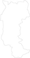 Mzimba Malawi outline map vector