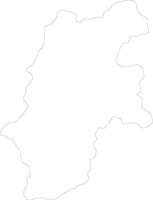 Nagano Japan outline map vector