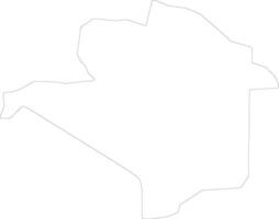 Napak Uganda outline map vector