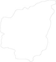 Nantou Taiwan outline map vector