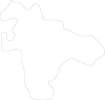 Negotino Macedonia outline map vector