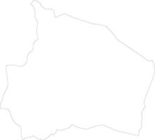 Negeri Sembilan Malaysia outline map vector