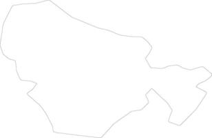 Nisporeni Moldova outline map vector