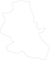 Nong Bua Lam Phu Thailand outline map vector