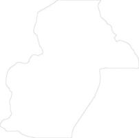 Nkhata Bay Malawi outline map vector