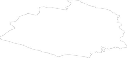 Norrbotten Sweden outline map vector