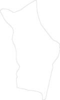 Ntcheu Malawi outline map vector