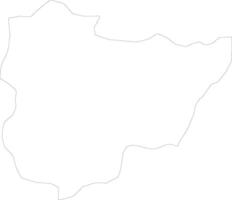Ntungamo Uganda outline map vector