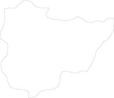 Ntungamo Uganda outline map vector