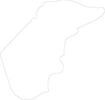 Ohrid Macedonia outline map vector