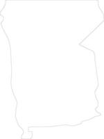 Omusati Namibia outline map vector