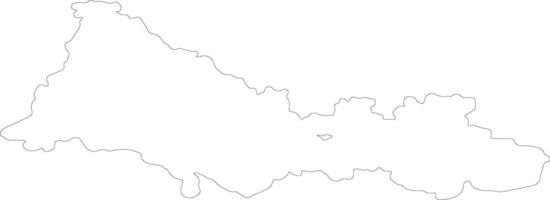 Orenburg Russia outline map vector