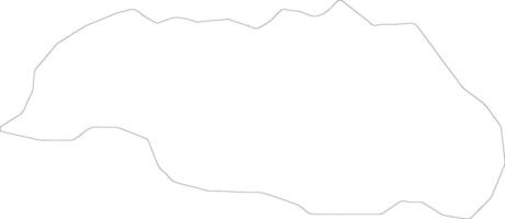 Otuke Uganda outline map vector