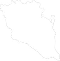 Pahang Malaysia outline map vector