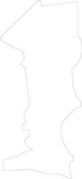 Oshana Namibia outline map vector