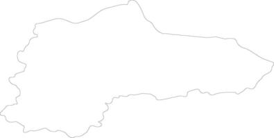Panevezio Lithuania outline map vector