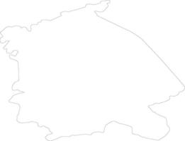 Pavlodar Kazakhstan outline map vector