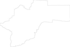 Otjozondjupa Namibia outline map vector