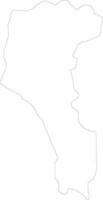 Pingtung Taiwan outline map vector