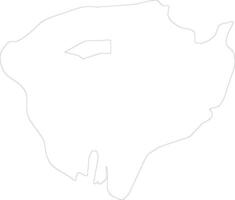 pampanga Filipinas contorno mapa vector