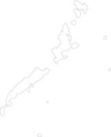 Palawan Philippines outline map vector